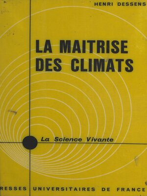 cover image of La maîtrise des climats